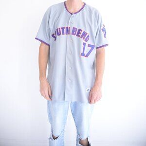 Russell Athletic South Bend Cubs Game Worn Scott Mckeon Gray Baseball Jersey XL